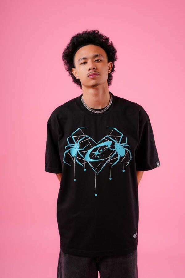 BEN03005 Spider Heart - Blue