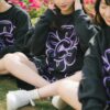 Floral Sweatshirt - Black