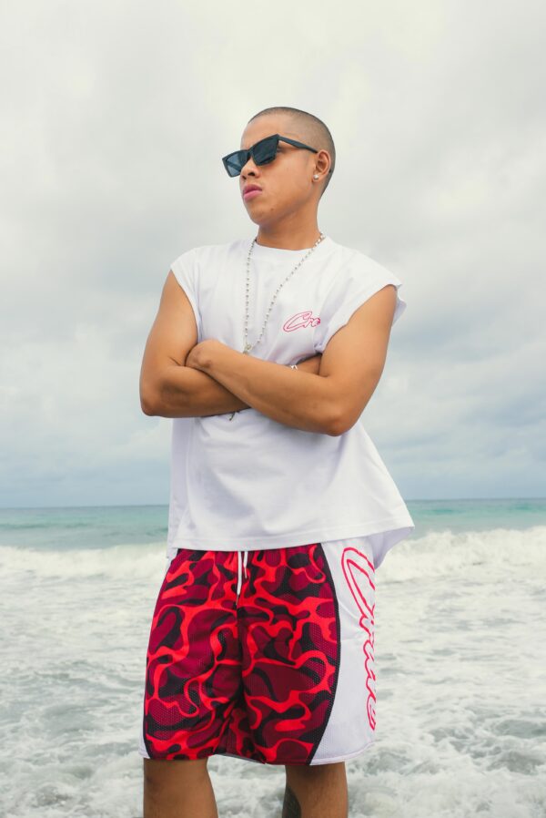 BEN05069 Summer Short - Red