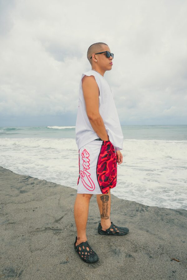 BEN05079 Summer Short - Red