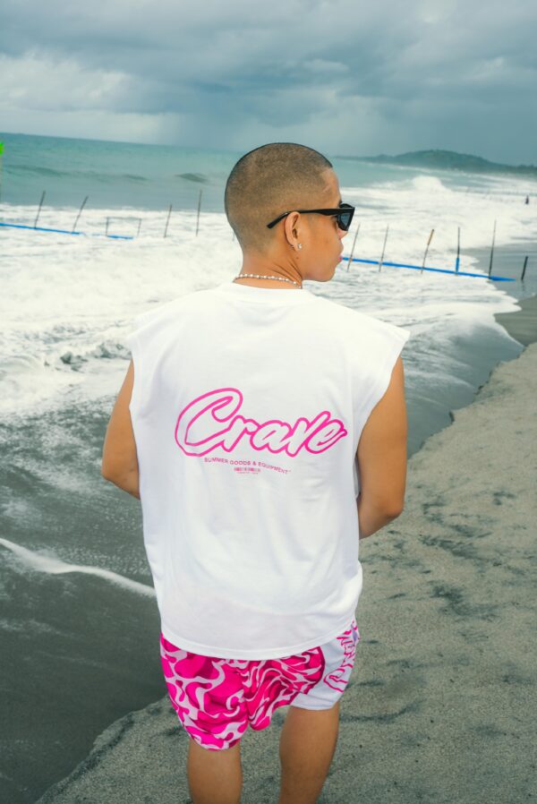 BEN05286 Initials Sando - Pink