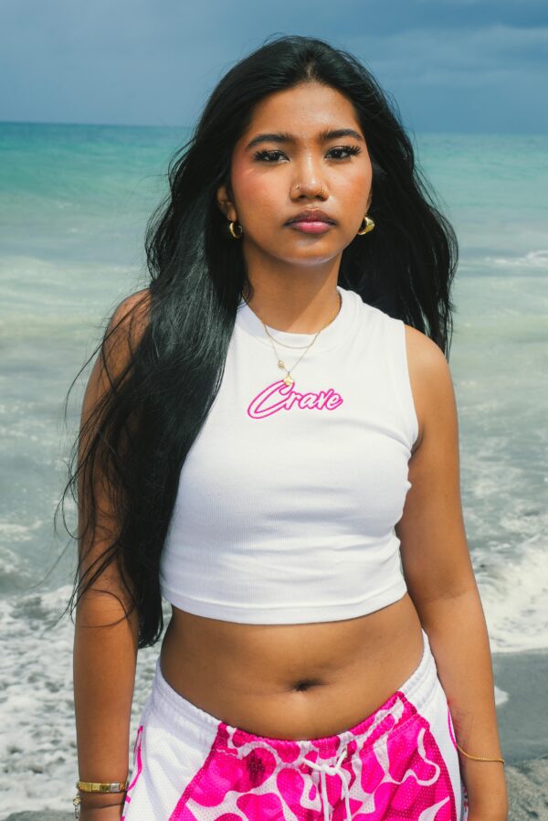 Initials Baby Tee - Pink