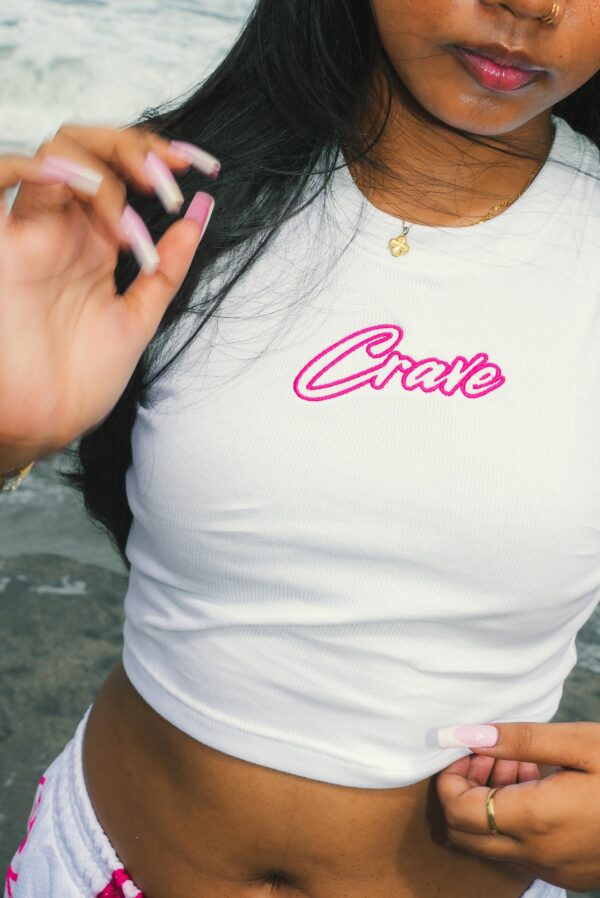 Initials Baby Tee - Pink