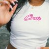 Initials Baby Tee - Pink