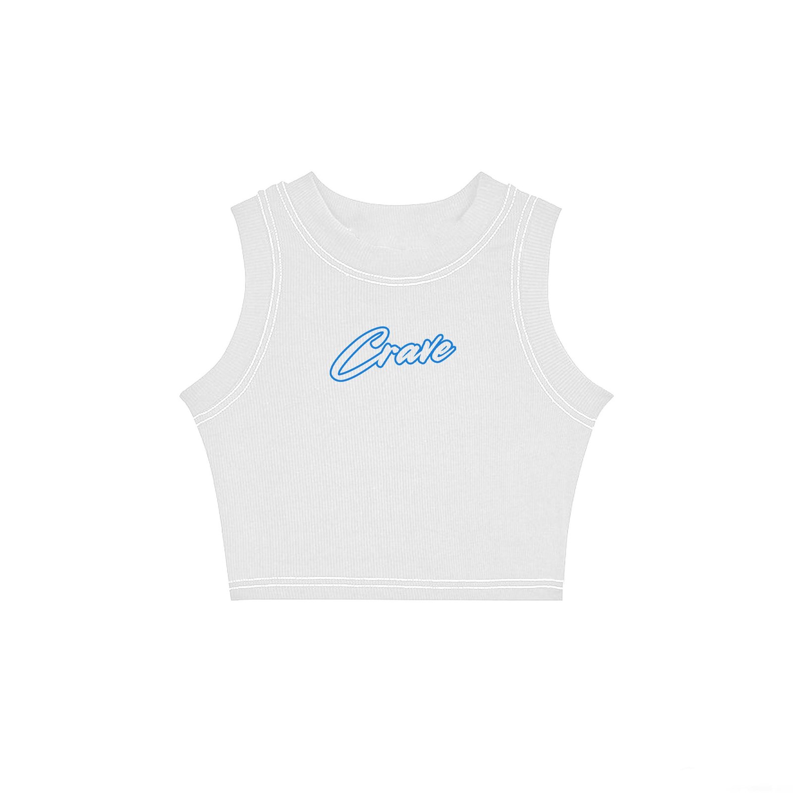 Initials Baby Tee – Blue – Crave Clothing.co