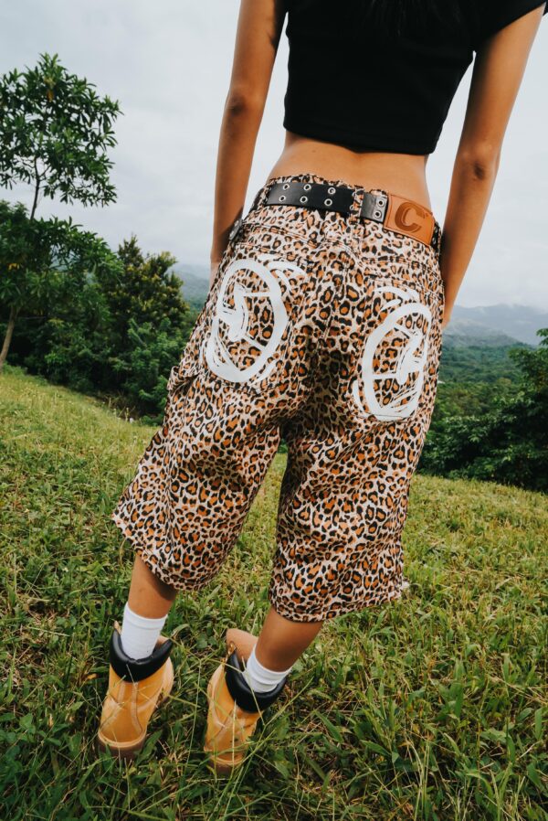 Leopard Jorts