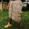 BEN00214 Leopard Jorts