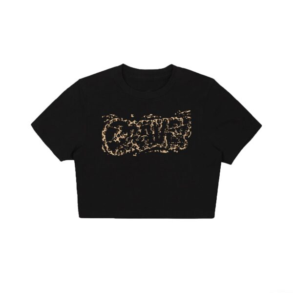 LEOPARD-BABYTEE-BLACK Leopard Baby Tee- Black