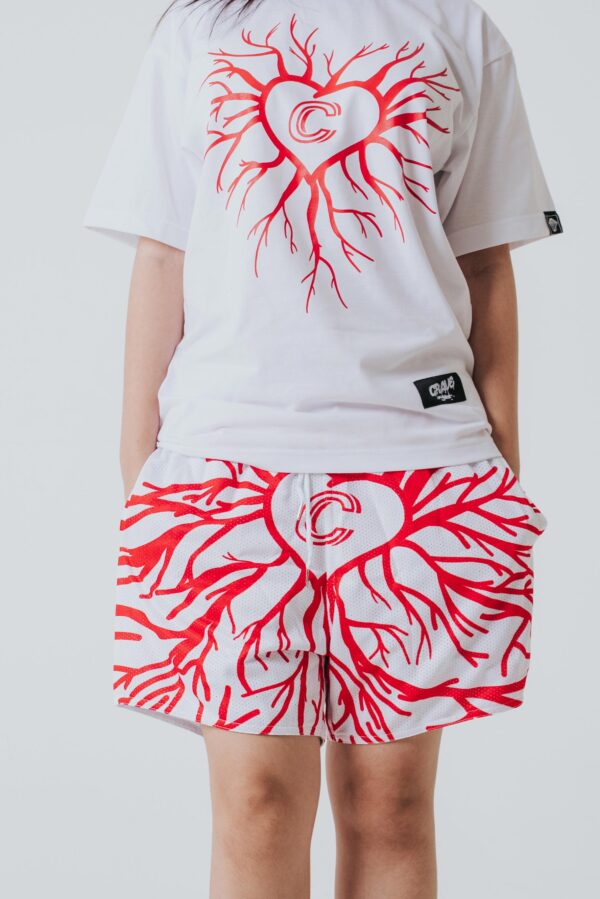Bloody Roots Mesh Short - White