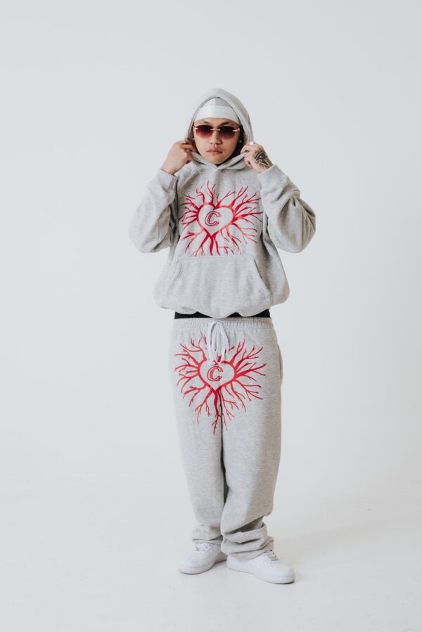 Bloody Roots Hoodie - Gray