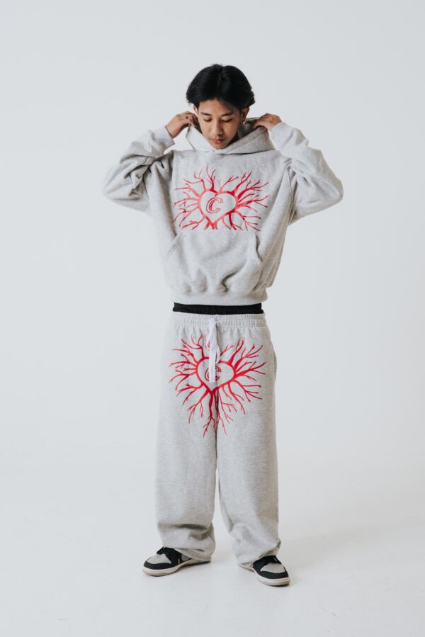 Bloody Roots Hoodie - Gray