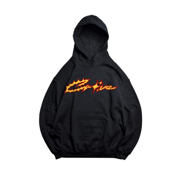 FIERY-HOODIE Fiery Script Hoodie