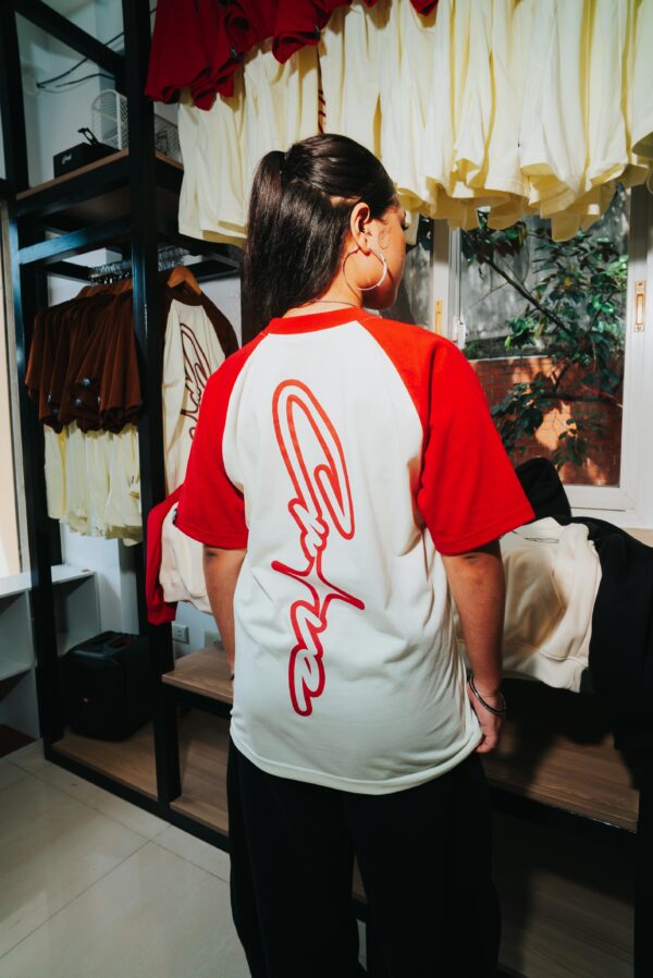 BEN05367 Raglan Tee - Red