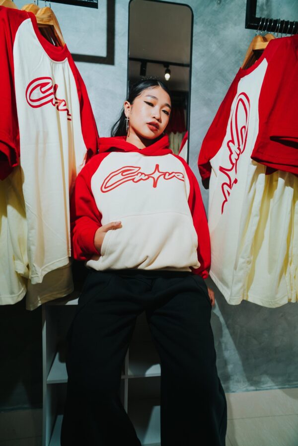 Raglan Hoodie - Red