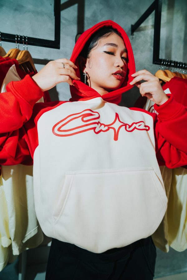 Raglan Hoodie - Red