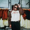 BEN06191 Raglan Hoodie - Brown