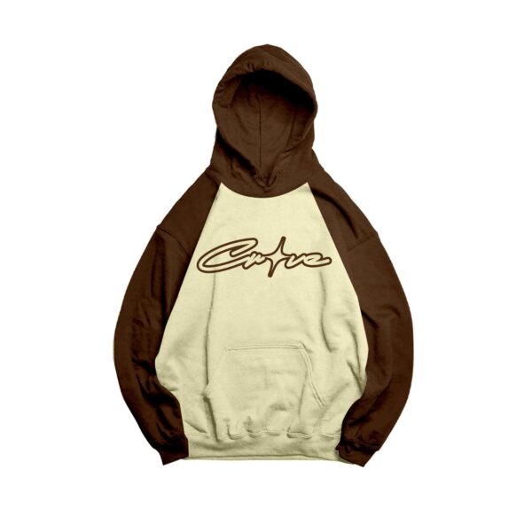 RAGLAN-HOODIE-BROWN Raglan Hoodie - Brown