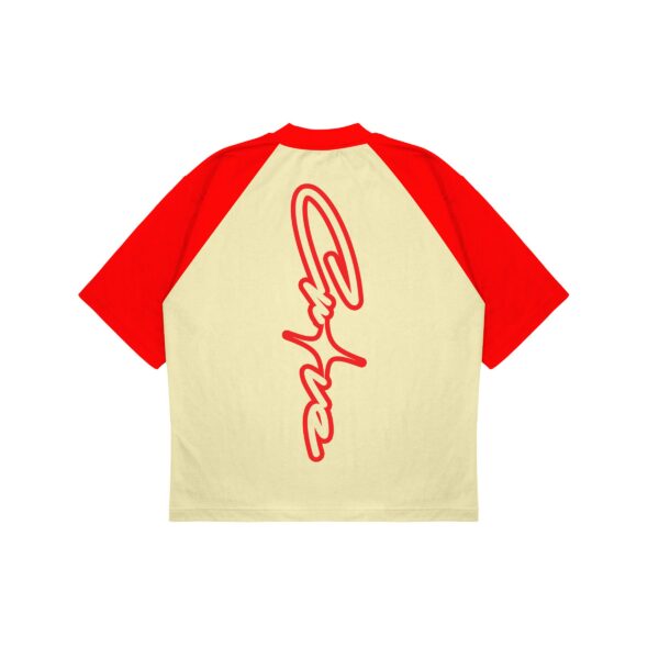 RAGLAN-RED-BACK Raglan Tee - Red