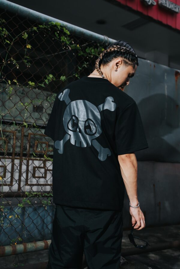 Skull Army Tee - Black