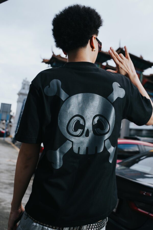 Skull Army Tee - Black