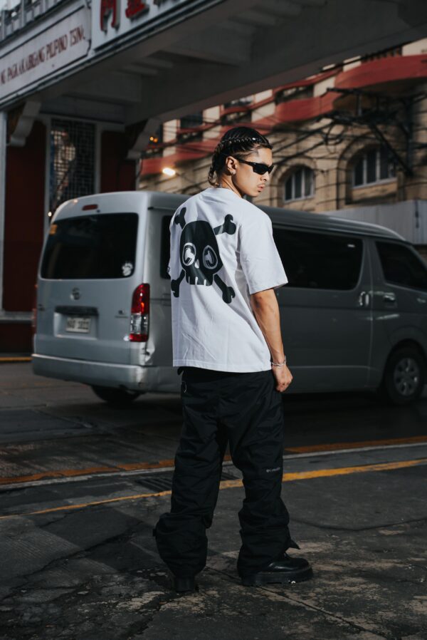 Skull Army Tee - White