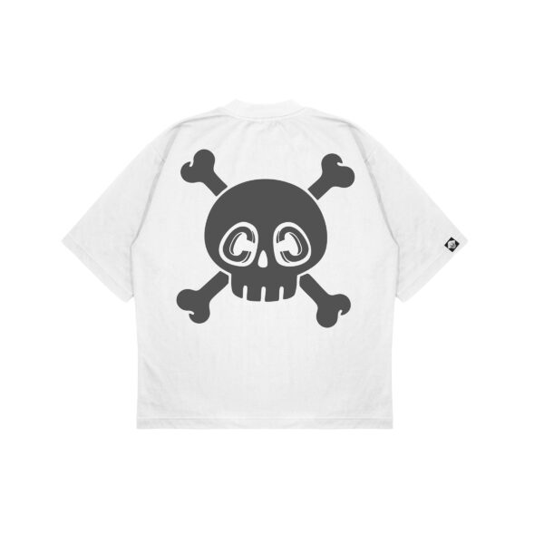 Skull Army Tee - White